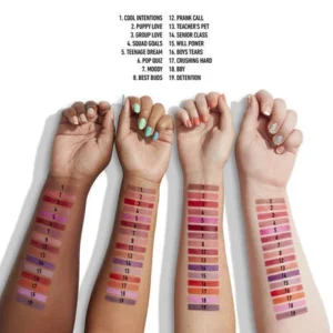 nyx powder puff lippie lip cream arm swatch